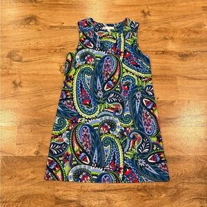 Jude Connally Sleeveless Paisley Dress, Women's Sz. L